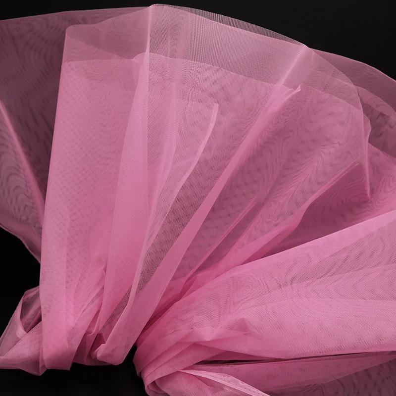 100x160cm Hard Tulle Mesh Fabric for DIY Wedding Dress Skirt Yarn Cloth Decoration Fabric by Per Meter Polyester Stiff Mesh