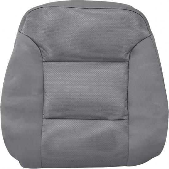 Driver Bottom Cloth Seat Cover for Chevy Silverado 1500 2014-2018, Silverado 2500 2500HD 3500 3500HD 2015-2019 Dark Ash Gray (Also for Passenger