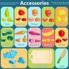 Wooden Play Food for Kids Kitchen Cutting Fruits Toys for Toddlers Pretend Vegetables Gift for Boys Girls Educational Toys