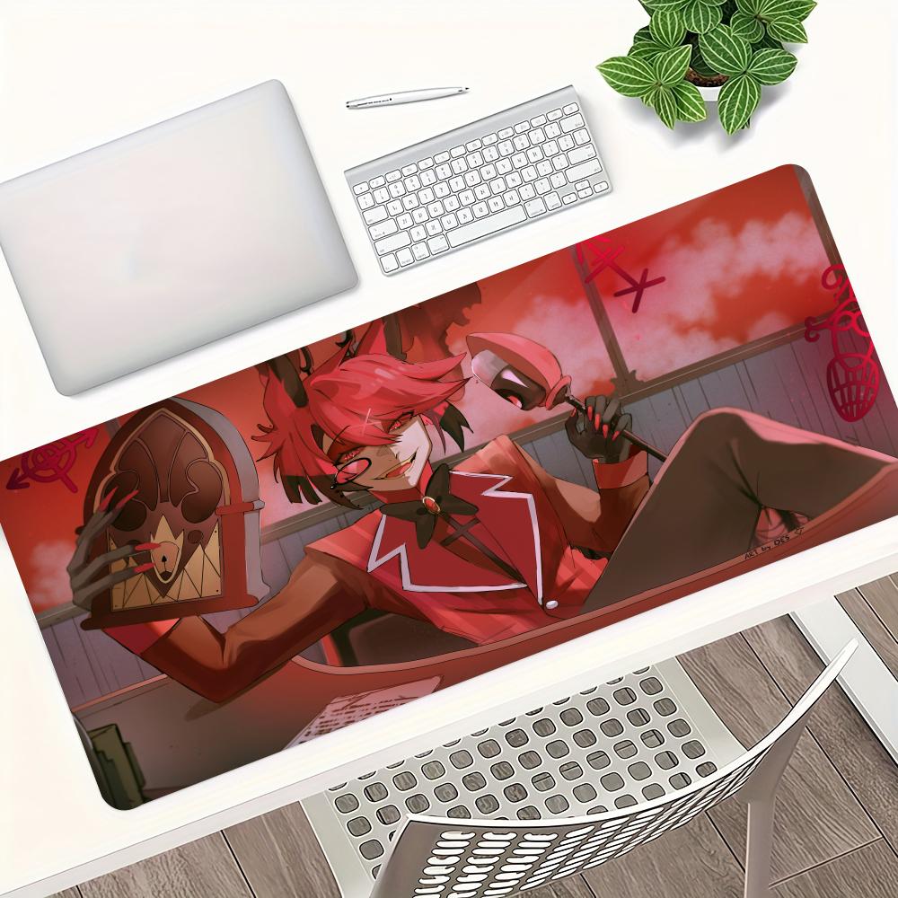 Velká podložka pod myš Hazbin Hotel Hráč Počítačové příslušenství Podložka pod myš Podložka pod klávesnici notebooku Kobercový stůl PC Anime XXL Herní podložka na stůl