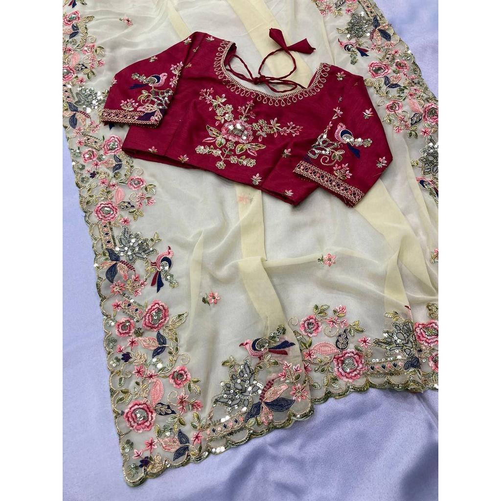 Collezione di Sarees in Georgette per Feste di Designer