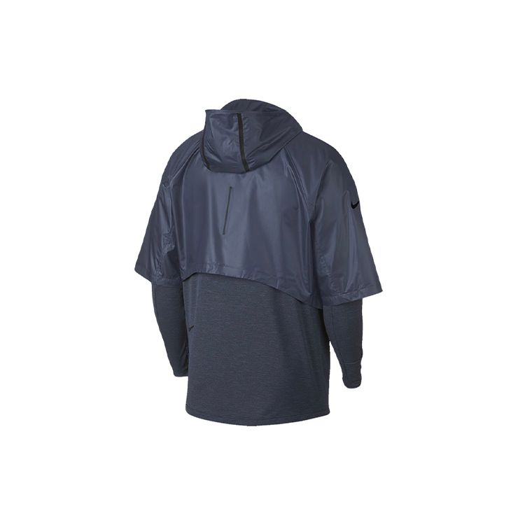 Nike Tech Sphere Transform 2-in-1 Lauf- und Fitness-Kapuzenjacke Herrenjacken Tiefblau AR1710-427
