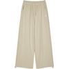 Comfortable Soft Breathable Straight Leg Casual Pants Women Bottoms Khaki L324W098-0046