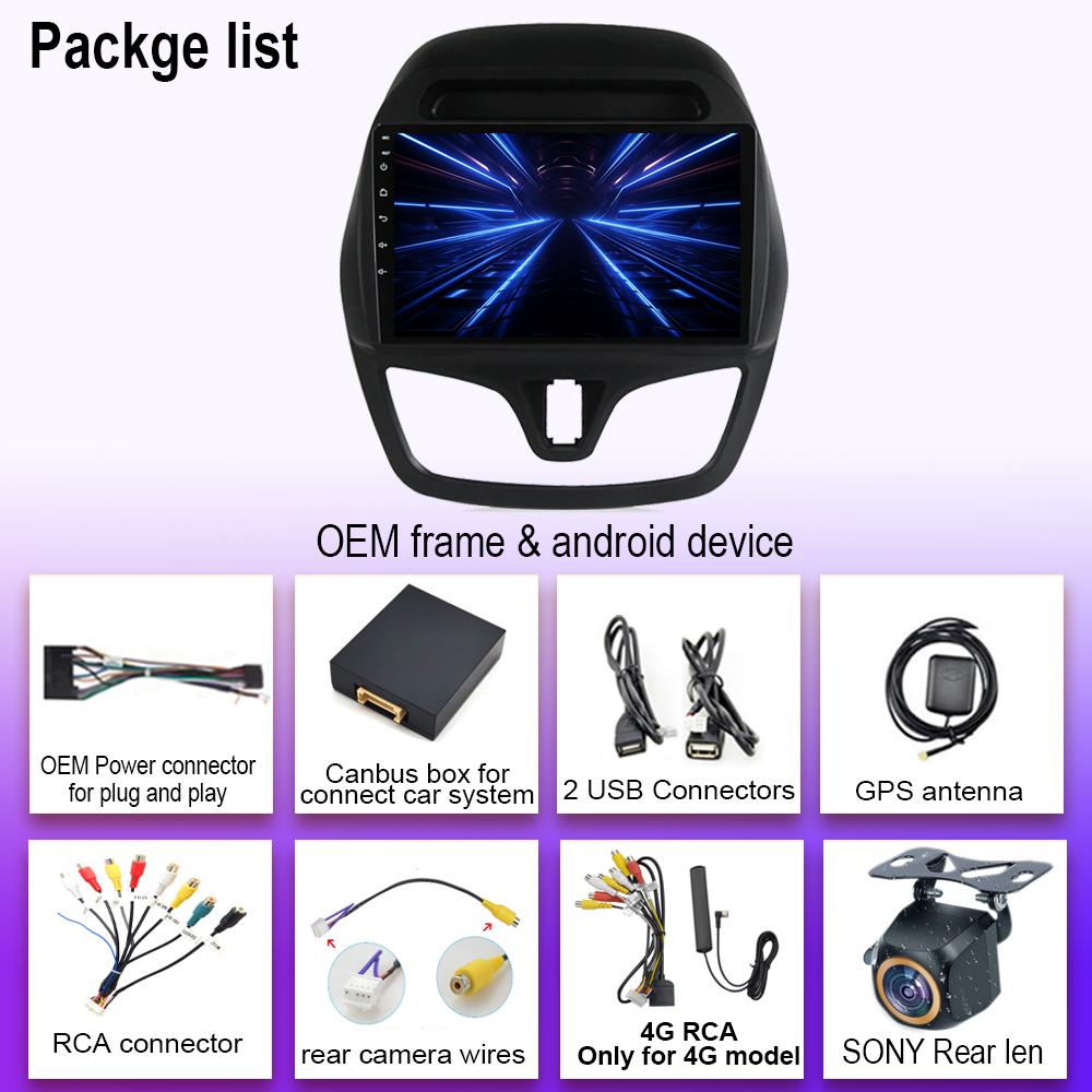 7862 WIFI For Chevrolet Spark Beat 2015 - 2018 Android Auto Car Radio Multimedia Video Player GPS Navigation Carplay Rear camera