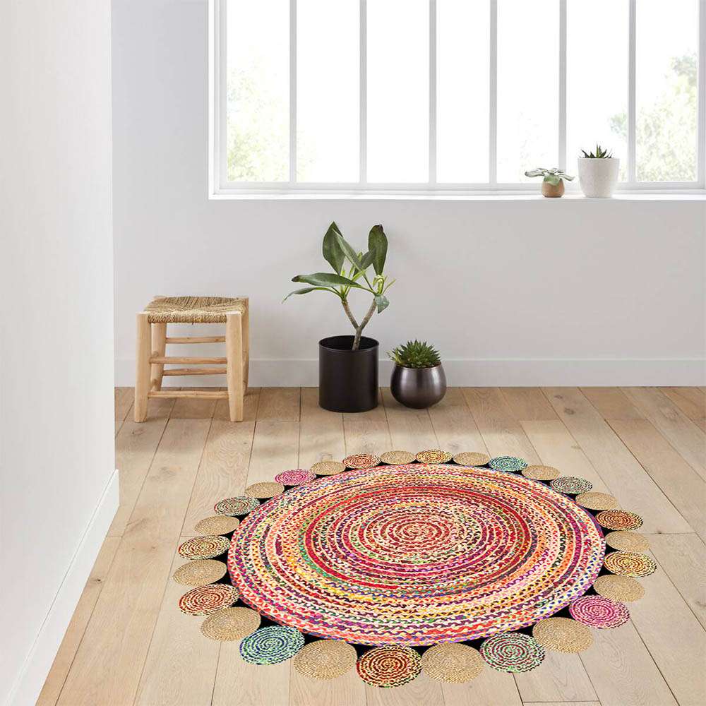 

Mosimoso Home RC1299 Ковер с точечной подошвой и цифровой печатью 100x100 cm