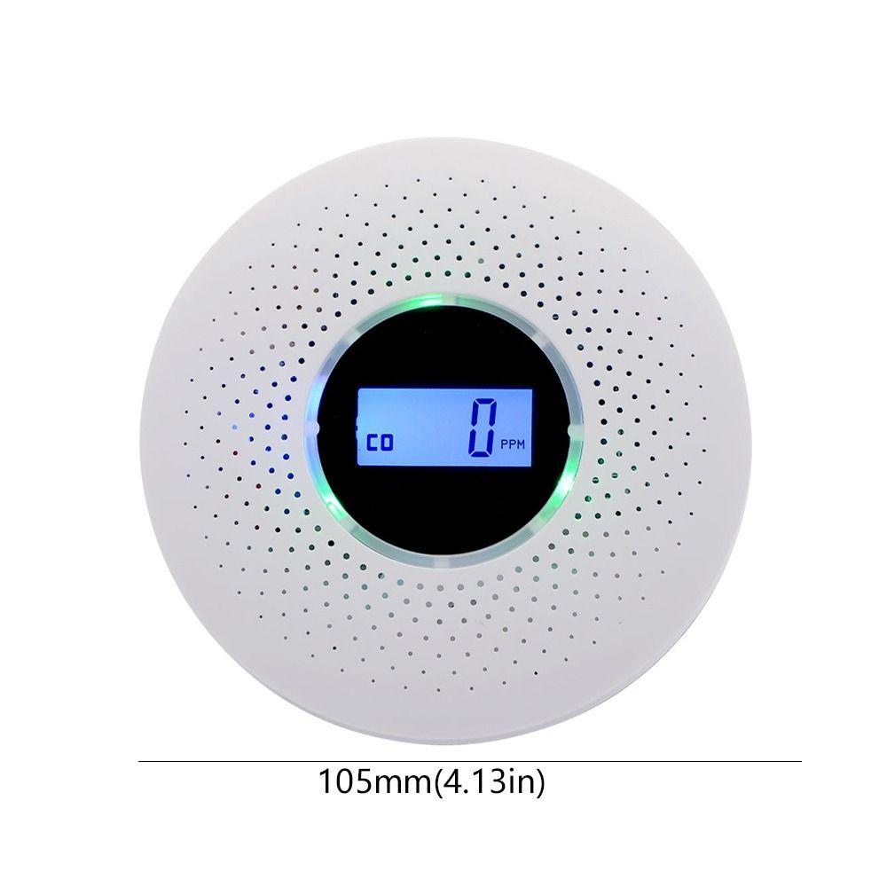 2 in 1 Carbon Monoxide Detector Portable CO Monitor Air Quality Monitor Smoke Alarm  Garage