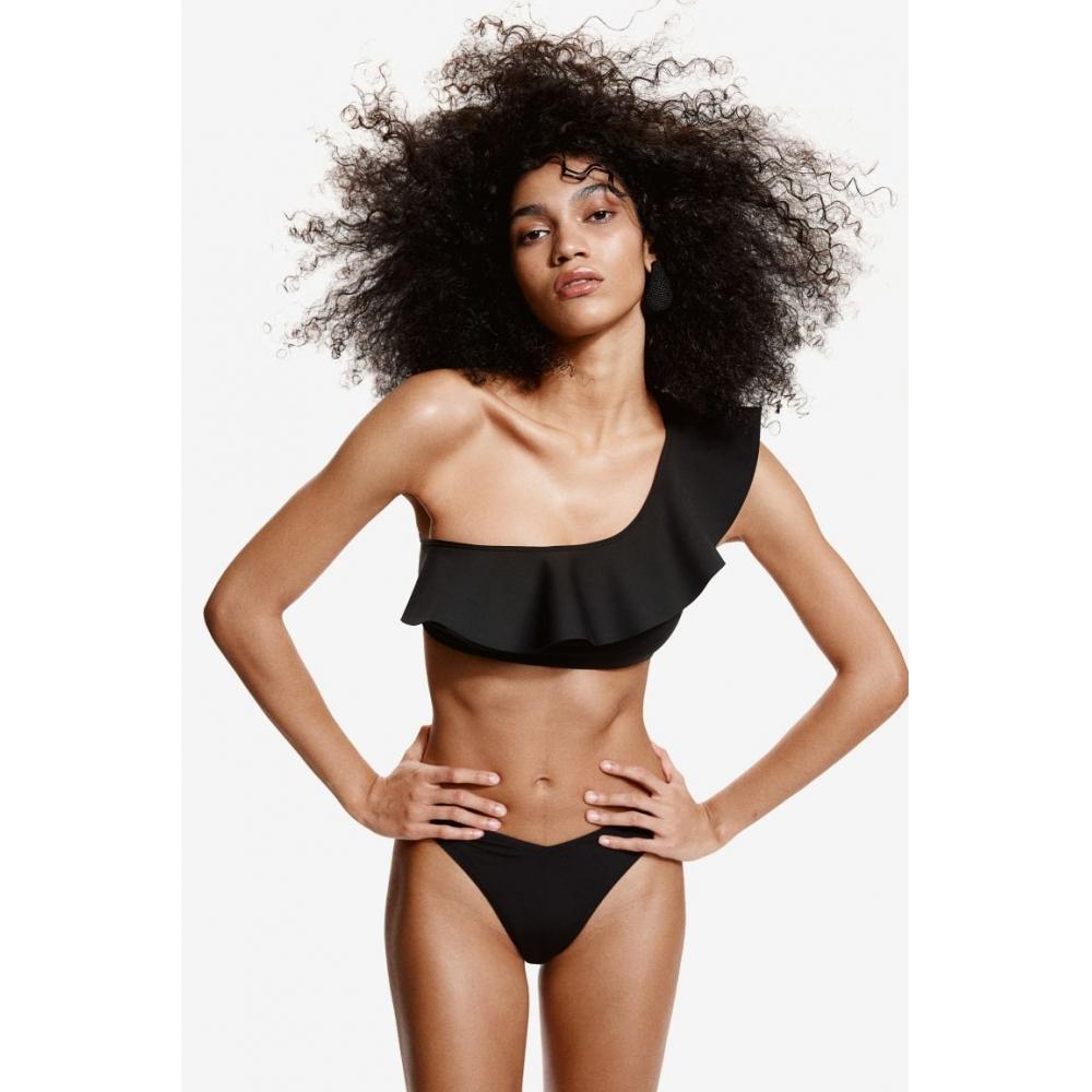 

Топ бикини HM с чашечкой на одно плечо, черный