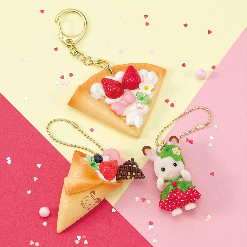 Whipple EPOCH Sylvanian Families Strawberry Keychain Kit 8 Years and Up Toy Decoration Making Toy