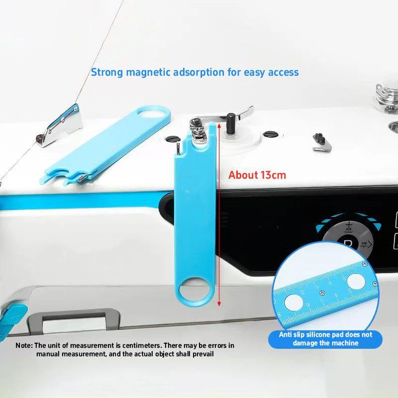 Universal Sewing Machine Needle Threader Multi-Functional Wire Threading Device Magnetic Absorption Nano Threading Scale Feature