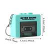 Cassette Recorder Music Key Chain Vintage Music Box Pendant  Home Decoration