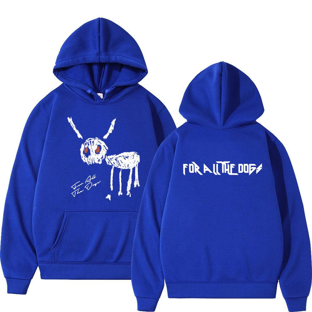 Rapper Drake Hoodie 2023 New Music Album "For All The Dogs" Graphic Hip Hop Long Sleeve Men Women Fashion Loose Streetwear Male