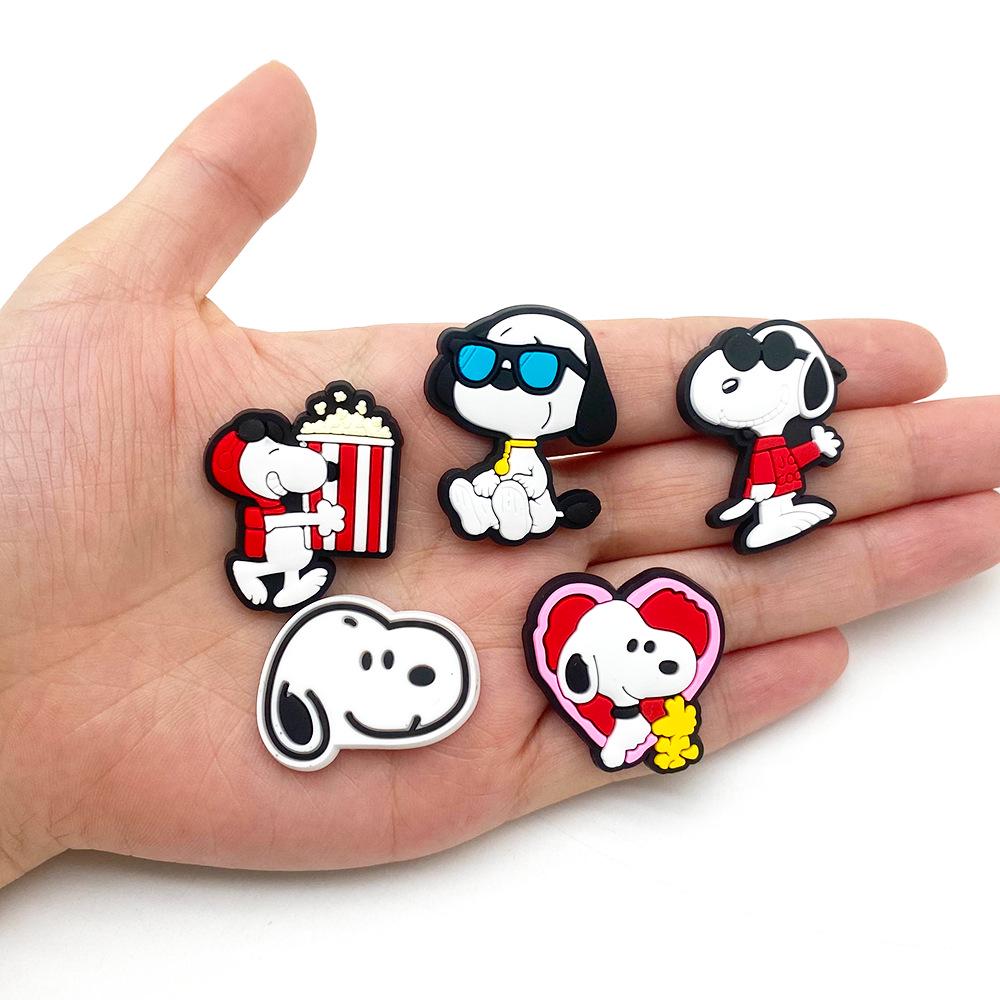 Snoopy Crocs Accessories: Soft PVC Rubber Shoe Charms & Flower Decorations for DIY Customization