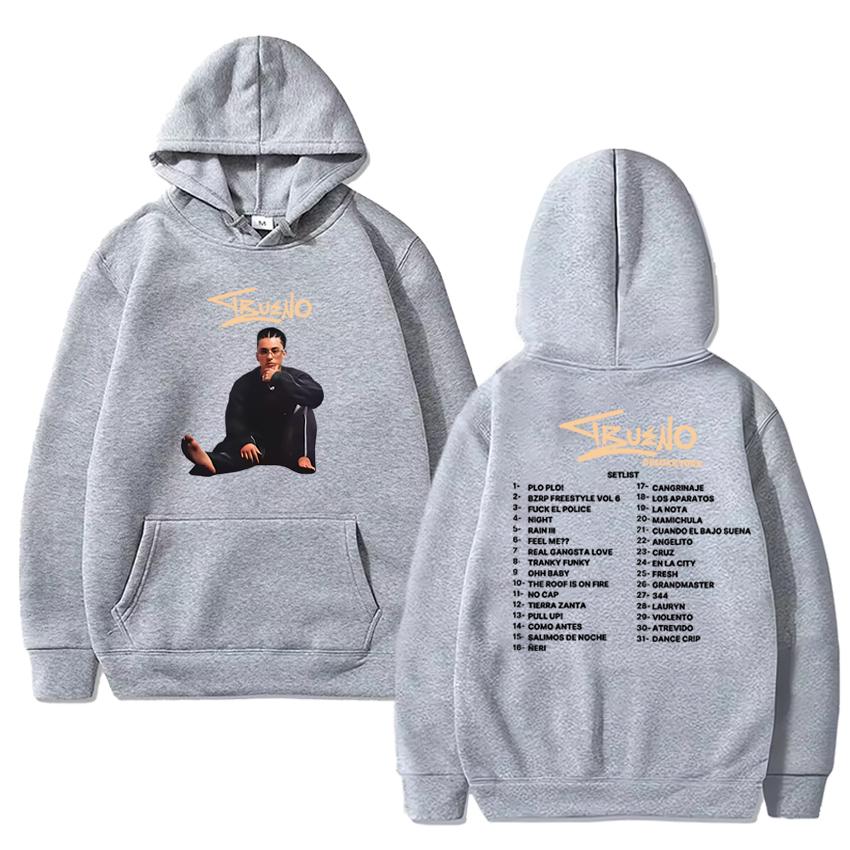 Personalized Trueno Rapper World Tour 2025 Double Sided print Hoodie Men women vintage hip hop streetwear Unisex Fleece pullover