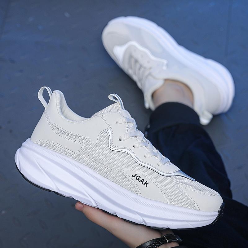 New Men's Shoes Flying Mesh Surface Breathable Leisure Sports Youth Trend All-match Ultra-light Shock-absorbing Running Shoes