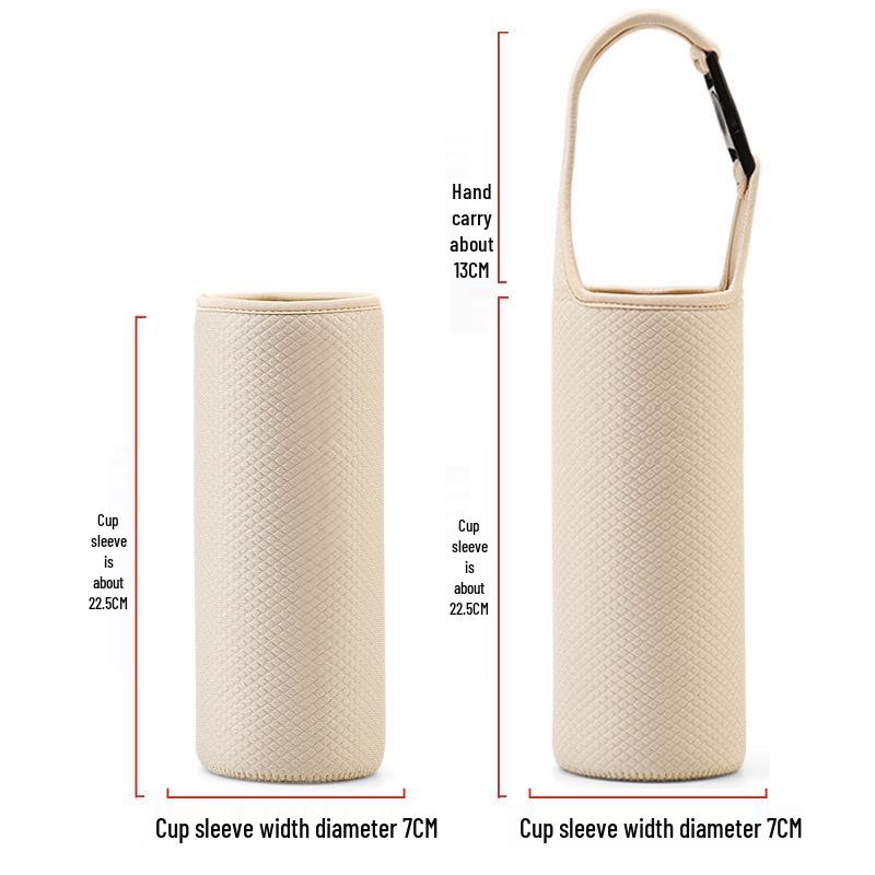 7cm Wide Insulated Water Bottle Sleeve - Thickened, Anti-Fall, Diving Material, Outdoor Use