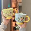 Crayon Xiaoxin Joint Water Cup Girls High Value Mug Couple Ceramic Water Cup Birthday Gift Souvenir