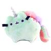 Pusheen [P9521] - Sesli Peluş 'Pusheen' (tek boynuzlu at) yeşil - 20x15x8 cm