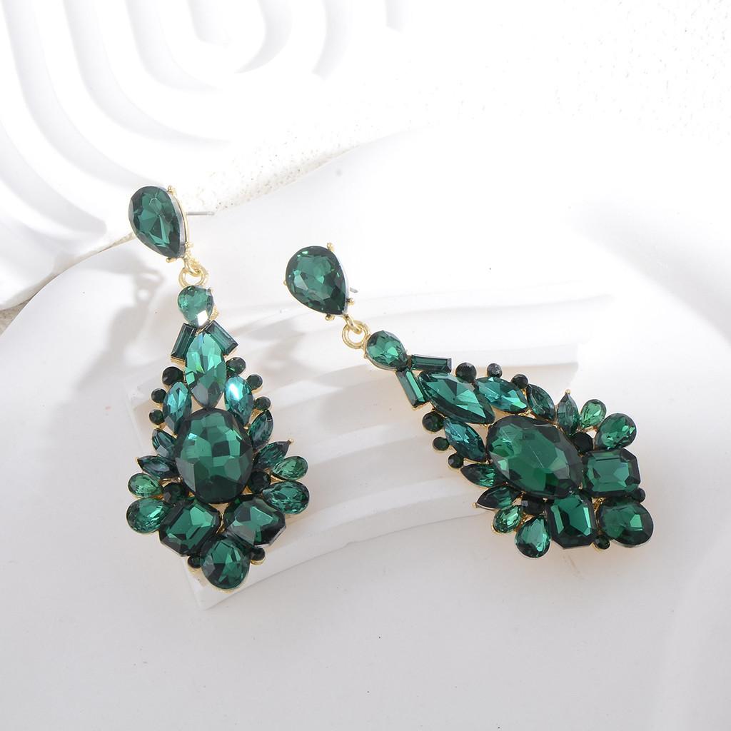 Fashion Alloy Water Drop Earrings For Women With Retro Luxe Design For Dinner Parties