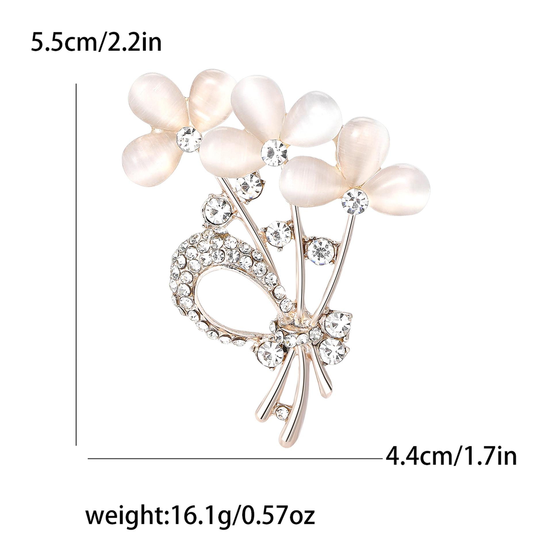 

Креативный дизайн сплав опал букет брошь высокого класса темперамент женская одежда брошь орнамент булавка