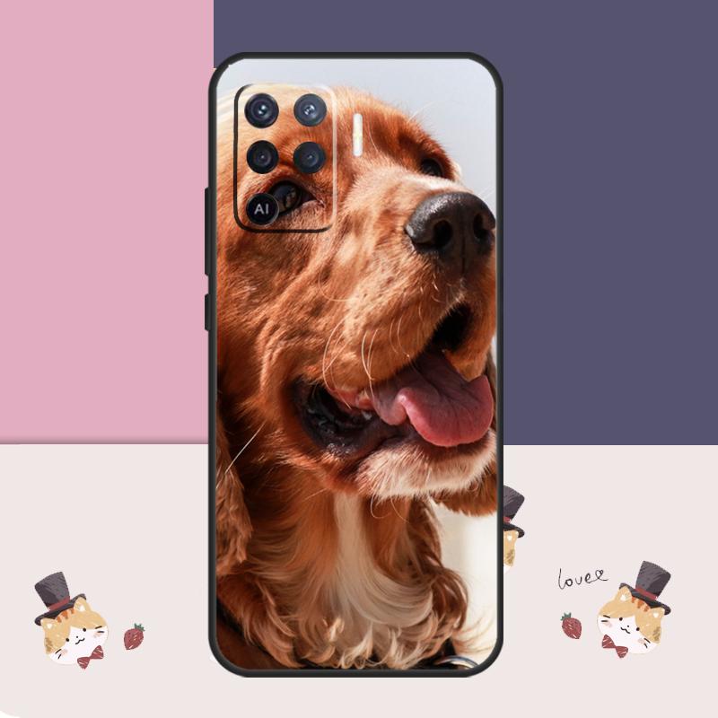 Cocker Spaniel Dog Case For Oppo A94 A74 A54 A18 A38 A58 A78 A98 A80 A60 A40 A96 A76 A16 A15 A17 A57 A77 A5 Pro