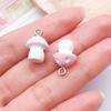 DIY Resin Pink Bear Lollipop Ornaments: Necklace, Earrings, Key Pendant Accessories
