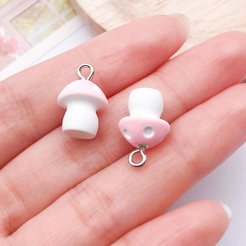 DIY Resin Pink Bear Lollipop Ornaments: Necklace, Earrings, Key Pendant Accessories