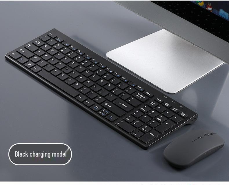 99-Key Rechargeable Wireless Keyboard & Mouse Set: Bluetooth/2.4G, Universal Silent Keys