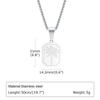 Hawaiian Tree Necklaces for Men,Stainless Steel Palm Trees Square Pendant Necklaces.Chic Stylish Jewelry Gift