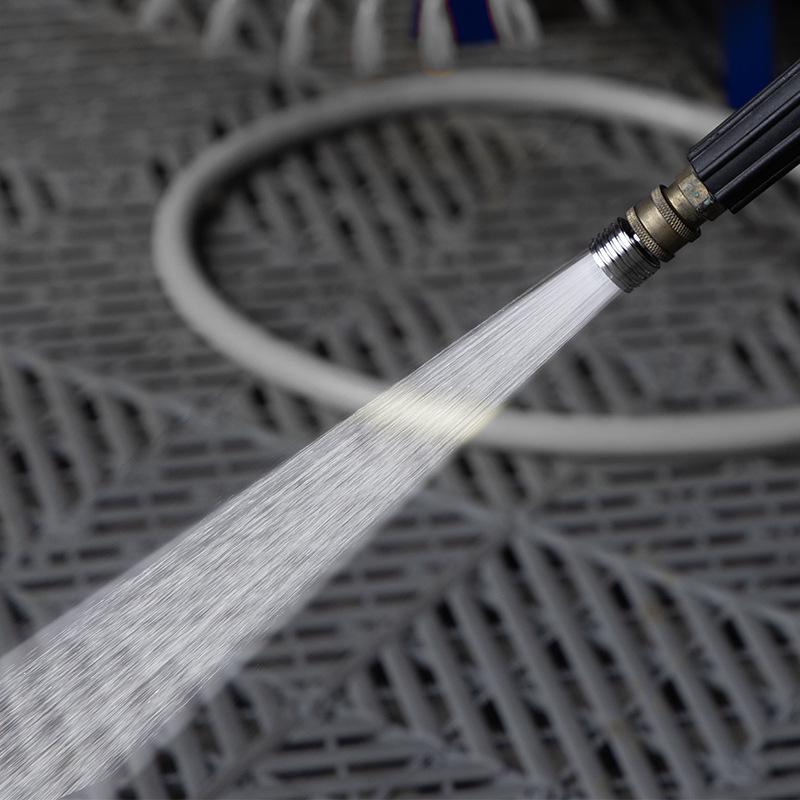 High-Pressure Car Wash Gun: 1/4" Quick Connect Stainless Steel Nozzle for Soft Spray Garden & Vehicle Cleaning.