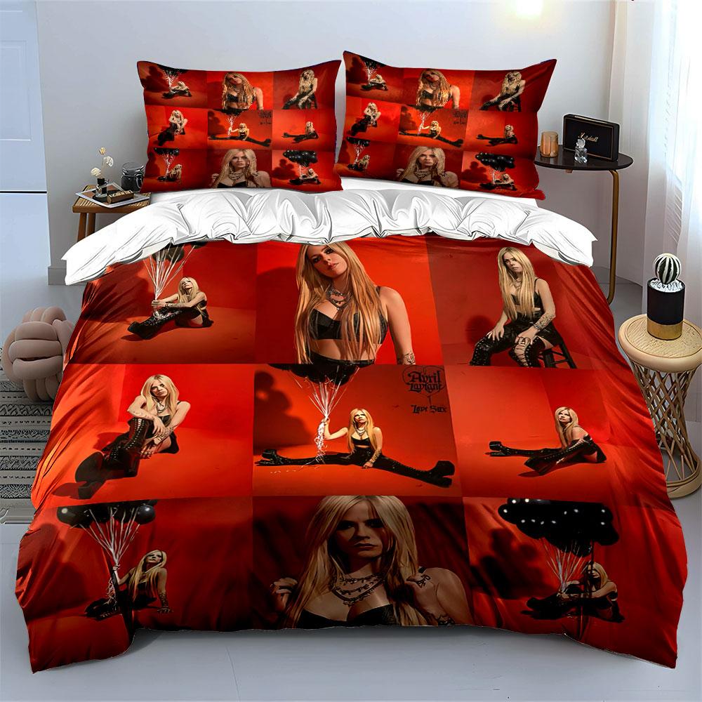 Blonde Girl with Black Balloons Bedding Duvet Cover Set Duvet Cover Pillowcases (1*Duvet Cover 2*Pillowcases, without duvet insert)