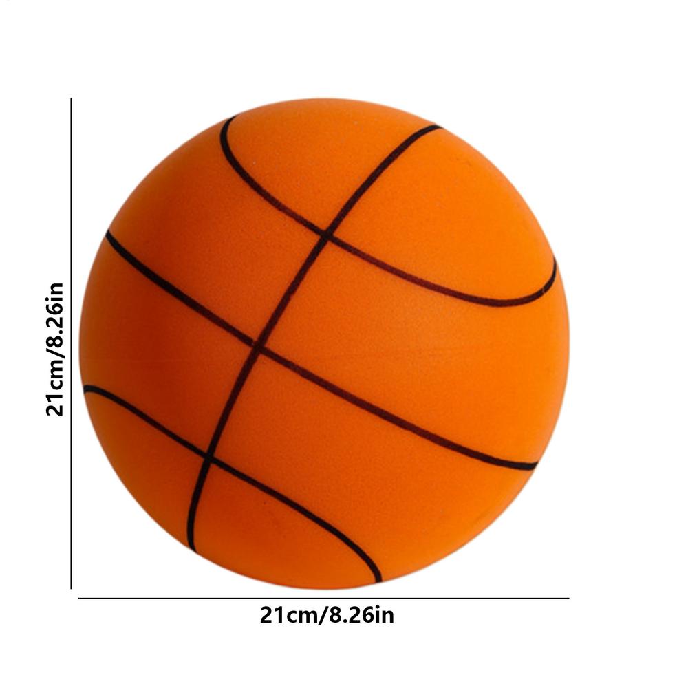 SilentBasketball With Net Bag Dribbling Indoor Airless Foam Basketball Quiet Dribbling Indoor Training Silent Ball Quiet Bounce