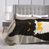 Whimsical Reading Cat Warm Soft Blanket  Boy Girl Plush Bedding Throws Novelty Home Decor Flannel Bedspread Sofa Bed Cover