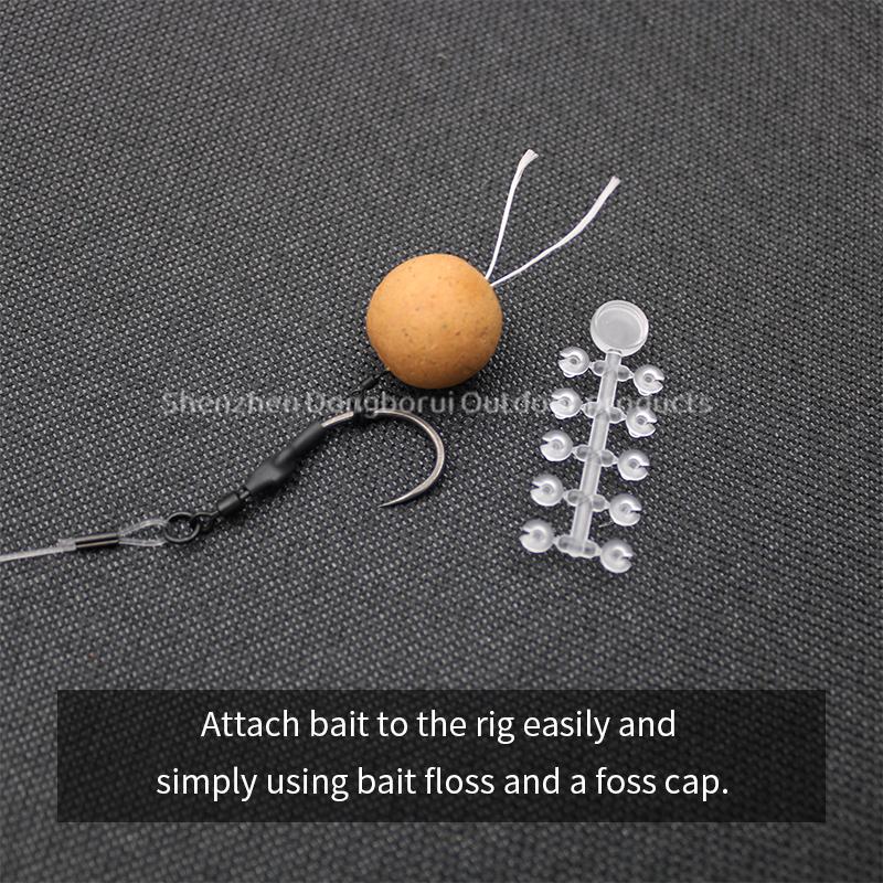 3pcs/pack Carp Fishing Accessories Ready Made Combi Spinner Rig Krank Hook Size 2 4 6 With Booms QC Swivel For Carp Fishing Terminal Tackle