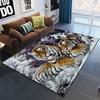 Domineering Tiger 3D Printed Carpets for Living Room Bedroom Decor Jungle Animals Carpet Home Bedside Floor Mat Play Area Rugs