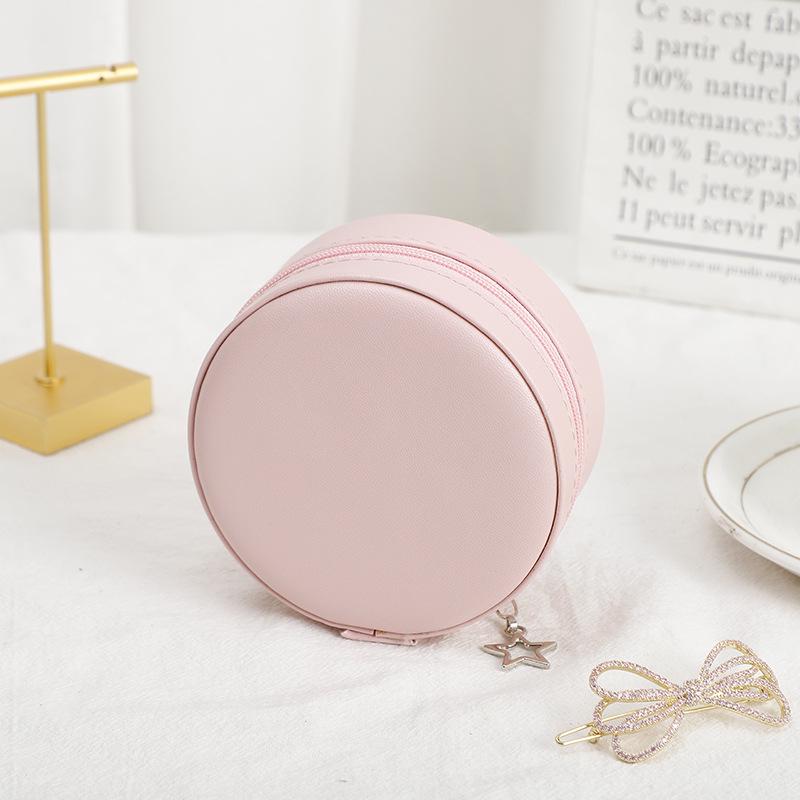 Elegant Jewelry Storage Box – Round Gift Packaging for Earrings, Necklaces, and Studs