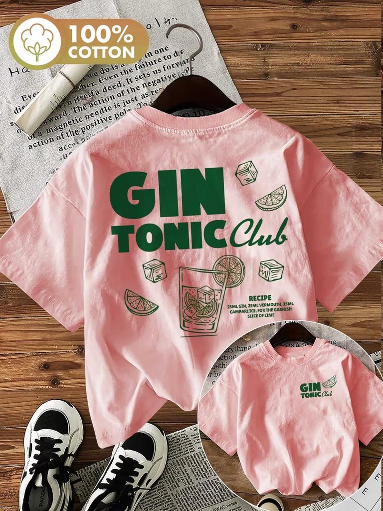 Summer Graphic Drink Wine Women's Retro Print T-Shirt Soft Crew Neck Short Sleeve Top Harajuku Shirt