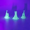 3Pcs Unique Plastic Desktop Ornament For Christmas Thanksgiving Glow-In-The-Dark Cat Figurines Office & Home Decoration