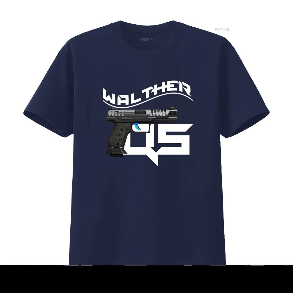 Walther Q5 Handgun T Shirt for Men Stylish Edgy Design vintage Washed Casual Slightly streetwear designer clothes Unisex