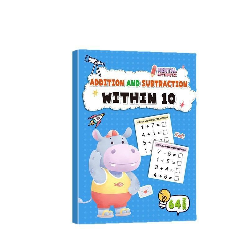 Children's Early Math Education Workbook Addition Subtraction Within 100 Exercise Book for Kids Daily Training Gift
