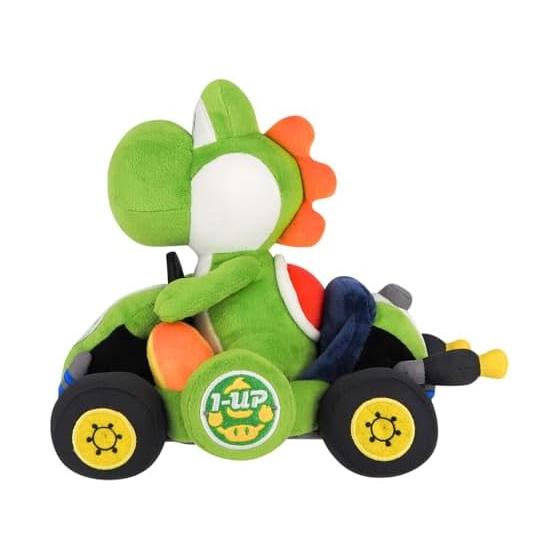 San-Ei Super Mario Mario Kart World Yoshi Plush MKW02