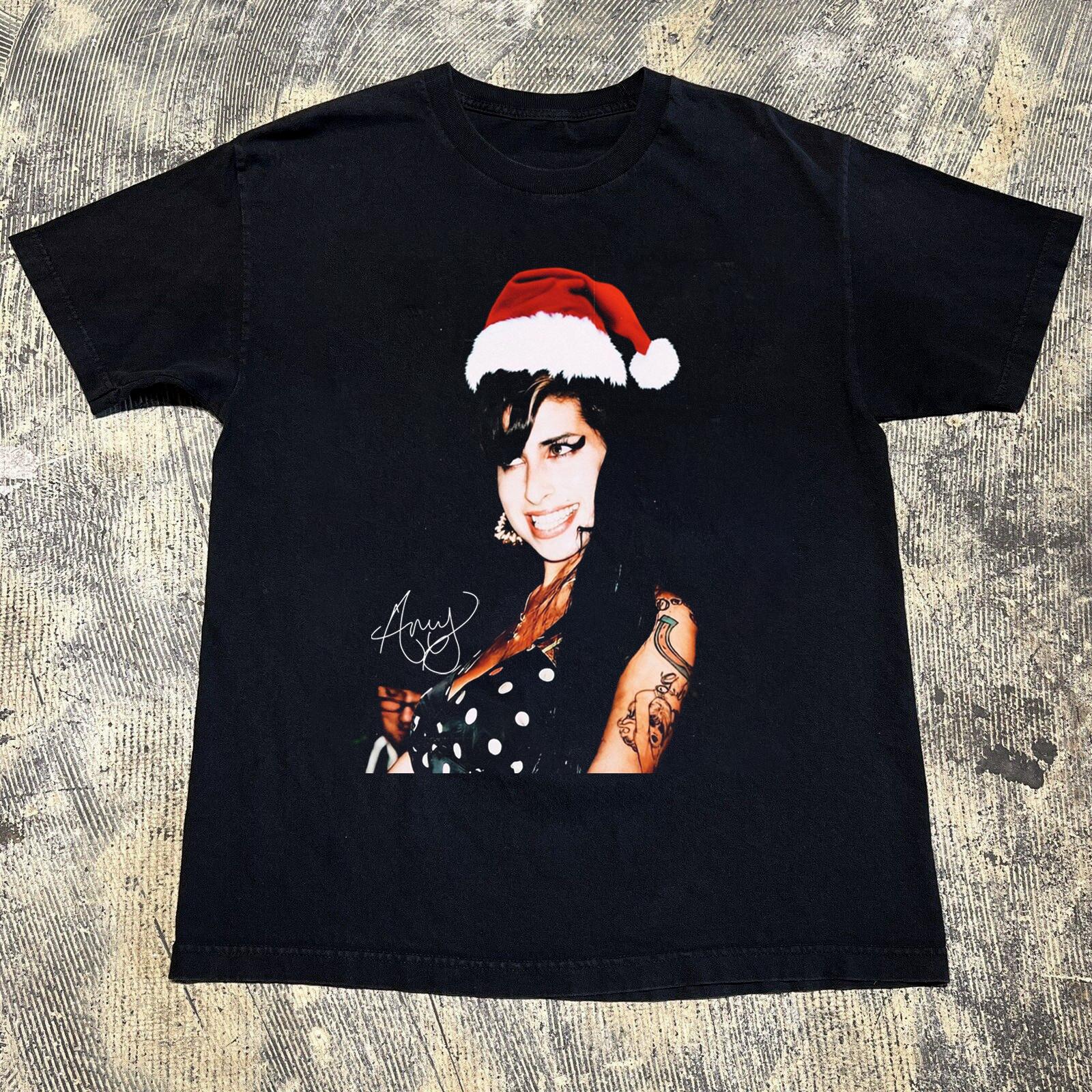Amy Winehouse Signature Black All Unisex T-Shirt S