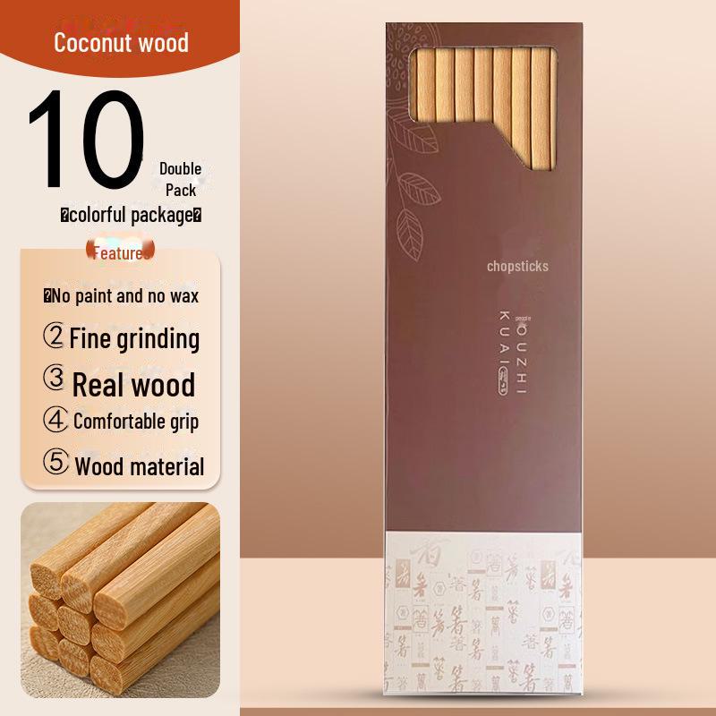 [Wow] Non-Slip, Anti-Mildew Red Sandalwood Chopsticks - Paint-Free, Wax-Free