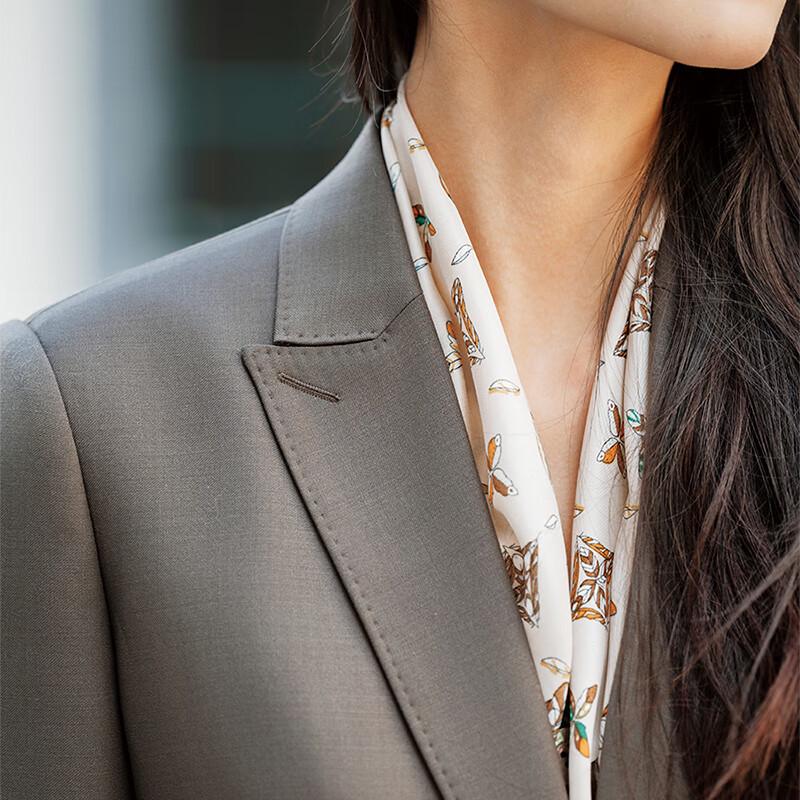 LadyS Elite Maple Sugar Mocha Cocoa Brown Wool Blend Suit Collection