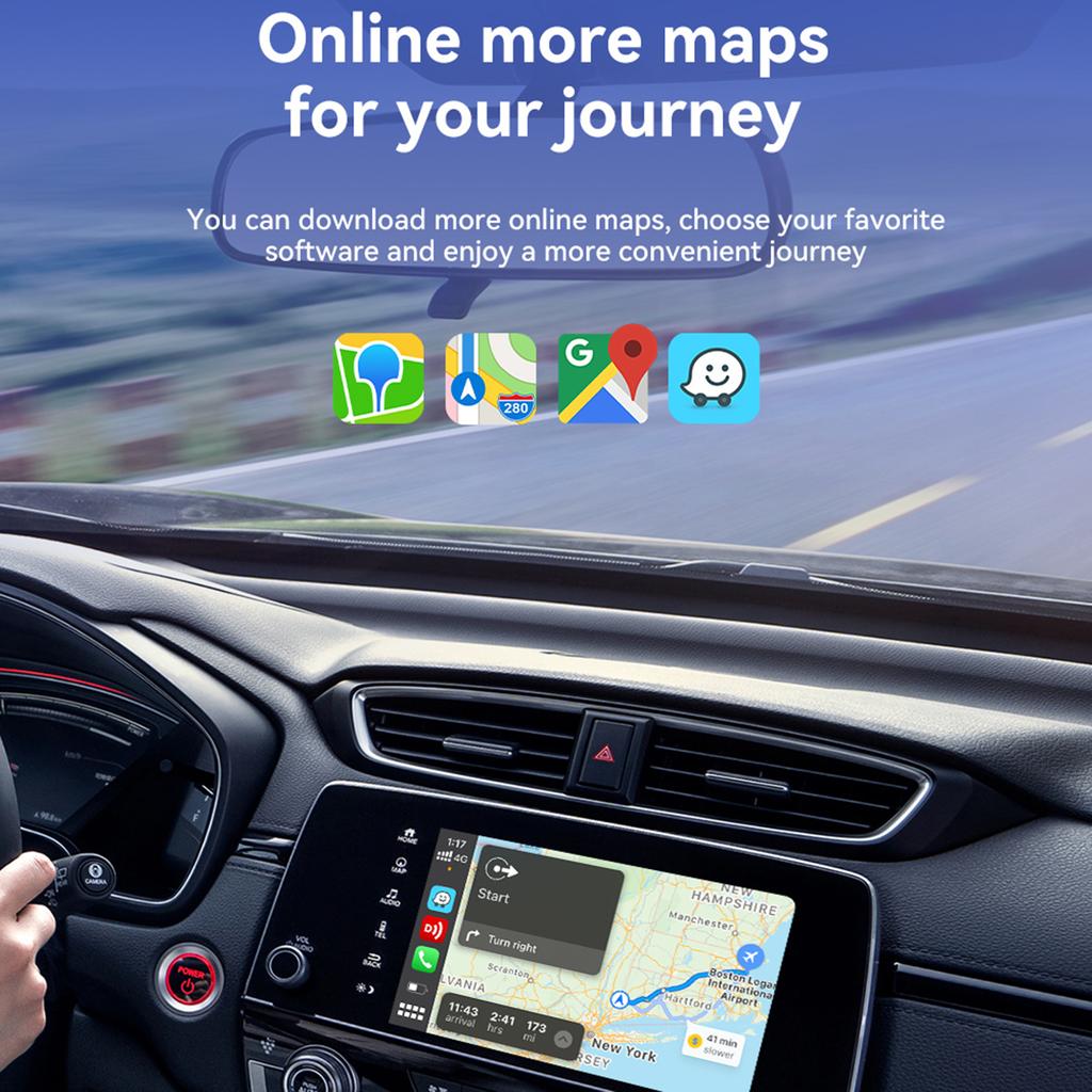 MINI3-3 For Carplay Wireless Adapter AI Box Car Infotainment System Converter USB Connection
