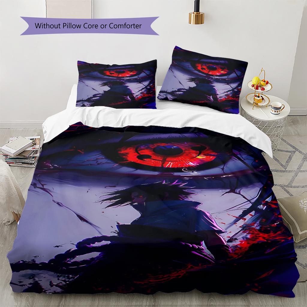 Cartoon Pattern Bedding Quilt Set Quilt Cover Pillowcase Home Decoration Birthday Gift (1 * Duvet Cover + 2 * Pillowcase, Without Core)