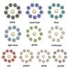 10PCS 14mm Craft Flower-shaped Sparkling Crystal Glass Stone Rhinestone Buttons Hat Accessories Clothes Decoration