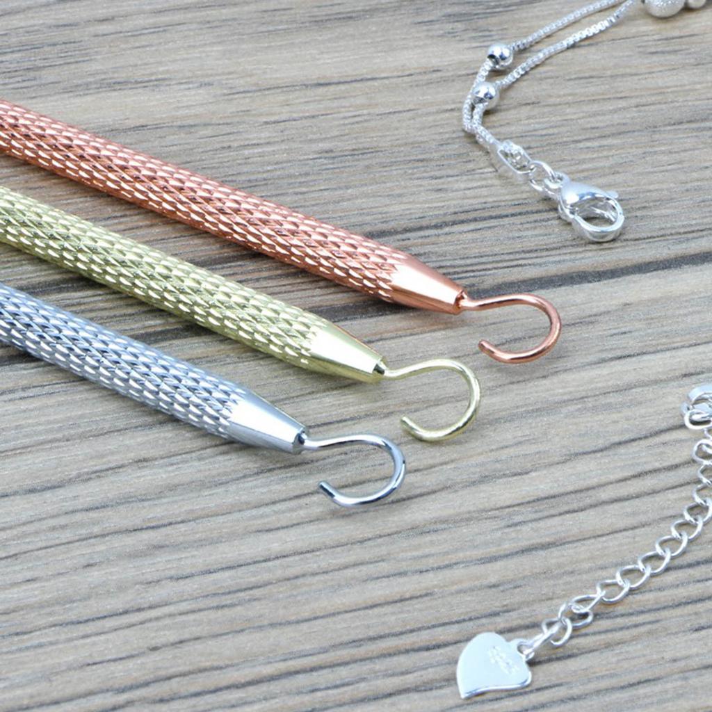 Alloy Jewelry Tool Bracelet Clasp Fastener Helper Hooking Equipment for DIY Jewelry Making Necklace Watch Clasp Helpers