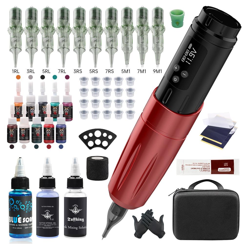 

Машинка для татуировки, беспроводная ручка-аккумулятор, дисплей, линия резки, многофункциональная машина для нанесения тумана, полный комплект оборудования, инструменты для татуировки