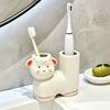 Ceramic Toothpaste Toothbrush Rack Cartoon Electric Toothbrush Stand Home Sink