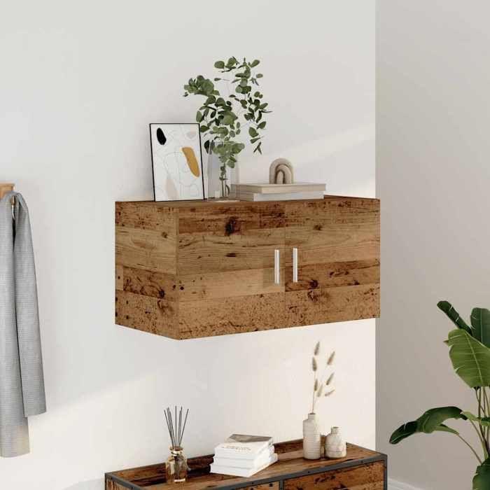 VidaXL Meuble mural vieux bois 80x39x40 cm bois d'ingénierie 856028